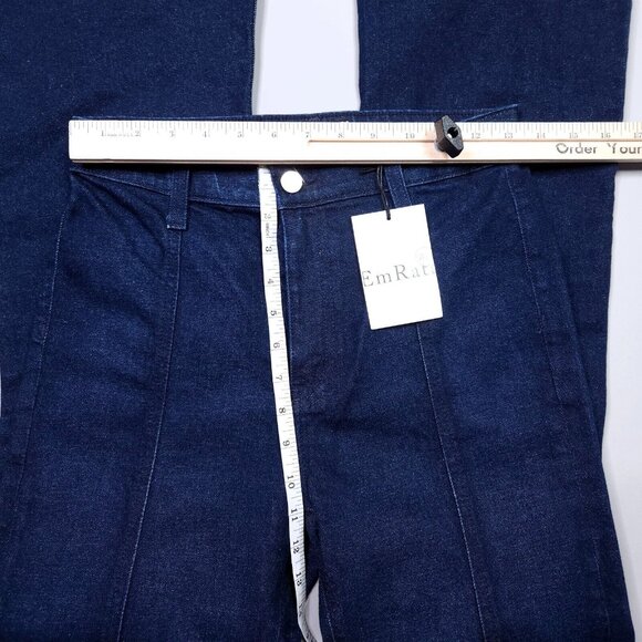 $275 EmRata X Adriano Goldschmied Anisten High Rise Sway Slit Bootcut Jean Sz 26 - Picture 10 of 11